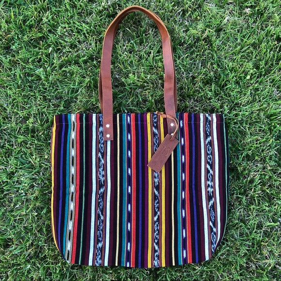 Nena & Co Handbags - Nena & Co New Aubergine Farmers Market Tote